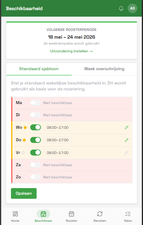 Beschikbaarheid